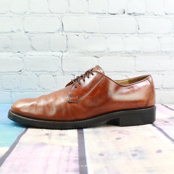 Cole Haan Other - Cole Haan Brown Leather Dress Plain Toe Oxford Shoes Size 10.5 M